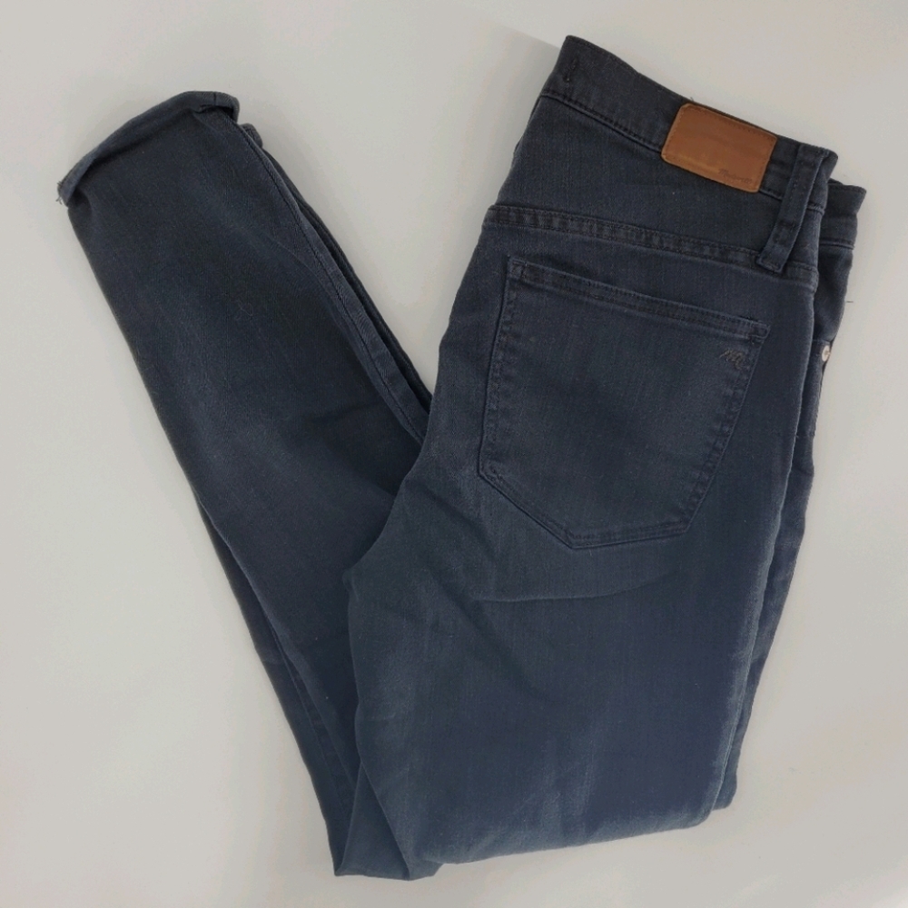 Madewell black high rise skinny jeans 9" 30
